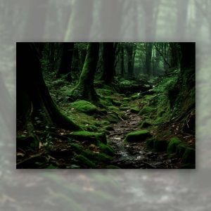 Paisaje boscoso sereno - Póster rígido