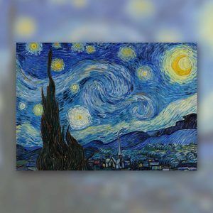 Noche estrellada Van Gogh póster rígido